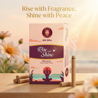 Big Bell Rise & Shine Premium Thick Dhoop Sticks - 10 Sticks