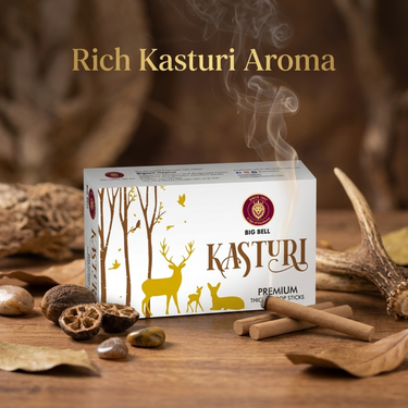 Big Bell Kasturi Thick Dhoop Sticks – 10 Sticks