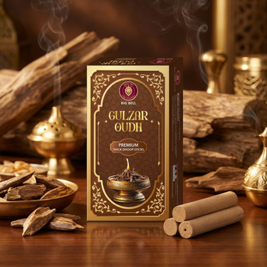 Big Bell Gulzar Oudh Thick Dhoop Sticks – 10 Sticks