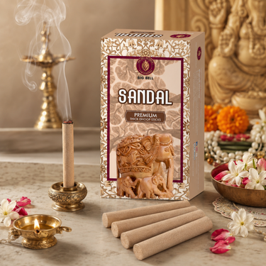 Big Bell Sandal Thick Dhoop Sticks – 10 Sticks