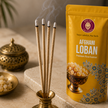 Big Bell Afghani Loban Premium Flora Incense Sticks - 100grm
