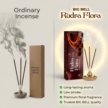 Big Bell Rudra Flora Premium Incense Sticks - 225 Gram