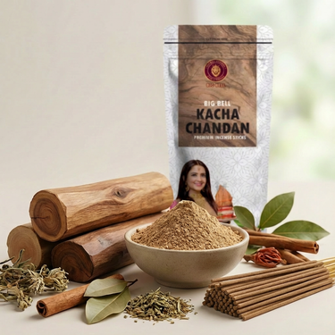 Big Bell Kacha Chandan Premium Incense Sticks - 110 Gram