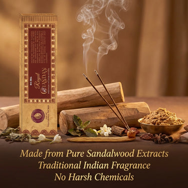 Big Bell Royal Chandan Premium Incense Sticks - 10 Sticks