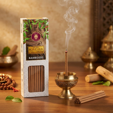 Big Bell Kacha Chandan Bamboless Dhoop Sticks – 100g
