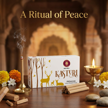 Big Bell Kasturi Thick Dhoop Sticks – 10 Sticks