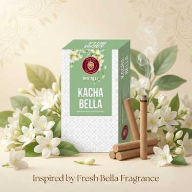 Big Bell Kacha Bella Premium Thick Dhoop Sticks - 3 Inch