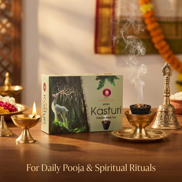 Big Bell Kasturi Premium Dhoop Cup - 10 Cup