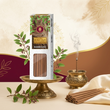 Big Bell Kacha Chandan Bamboless Dhoop Sticks – 100g