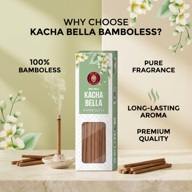 Big Bell Kacha Bella Bamboless Dhoop Sticks – 100g