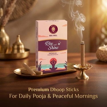 Big Bell Rise & Shine Premium Thick Dhoop Sticks - 10 Sticks