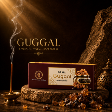 Big Bell Guggul Dhoop Sticks 6 Inch | 10 Sticks