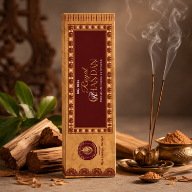 Big Bell Royal Chandan Premium Incense Sticks - 10 Sticks