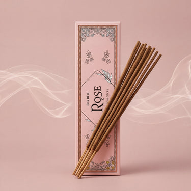 Big Bell Premium Rose Incense Sticks - 10 Sticks
