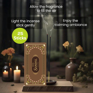 Big Bell Sandal Incense Sticks - 25 Sticks