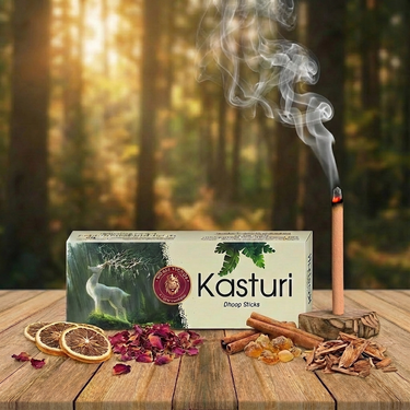Kasturi Dhoop Sticks 6 Inch (Pack of 2)