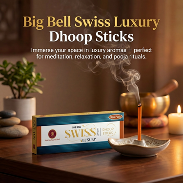 BigBell Swiss Luxury Dhoop Sticks 6 Inch  | 10 Sticks