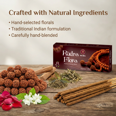 Big Bell Rudra Flora Premium Incense Sticks - 225 Gram