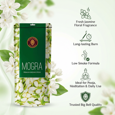 Big Bell Mogra Incense Sticks - 100 Gram