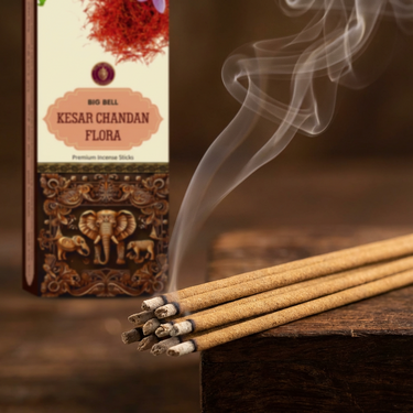 Big Bell Kesar Chandan Flora Premium Incense -  225 grm