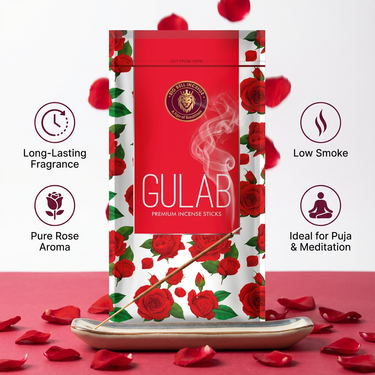 Big Bell Gulab Premium Incense Sticks - 110 Gram