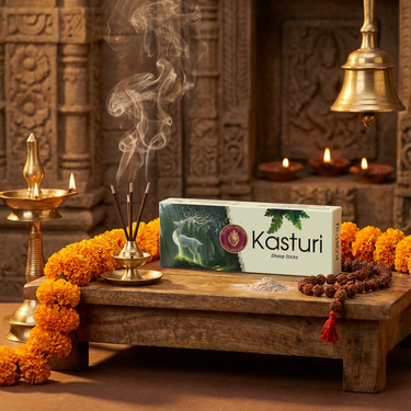 Kasturi Dhoop Sticks 6 Inch (Pack of 2)