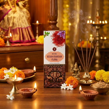 Big Bell Kesar Chandan Flora Premium Incense -  225 grm