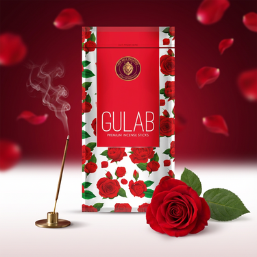 Big Bell Gulab Premium Incense Sticks - 110 Gram