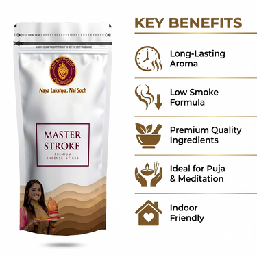 Big Bell Master Stroke Premium Incense Sticks  - 90 Gram