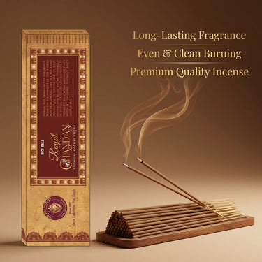 Big Bell Royal Chandan Premium Incense Sticks - 10 Sticks